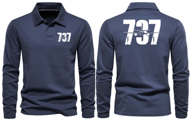 BOEING 737 LONG SLEEVE POLO